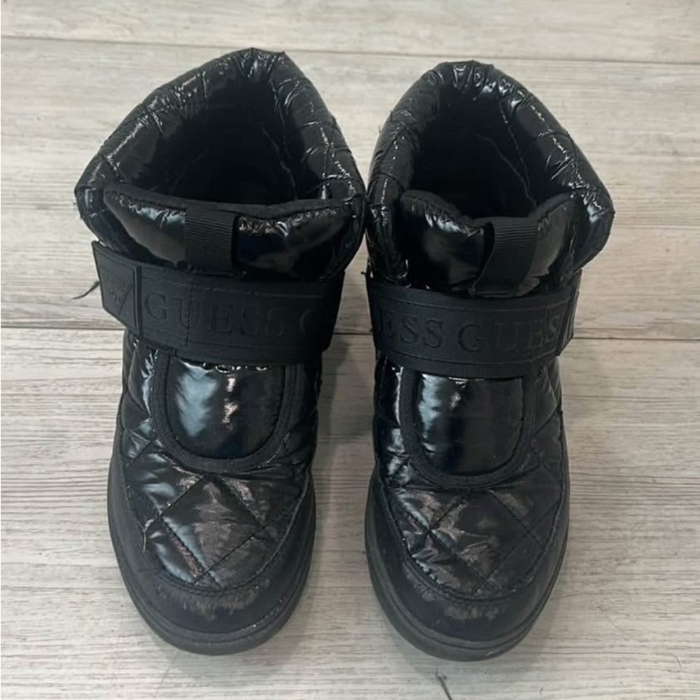 Guess Kids Black Quilted Boots